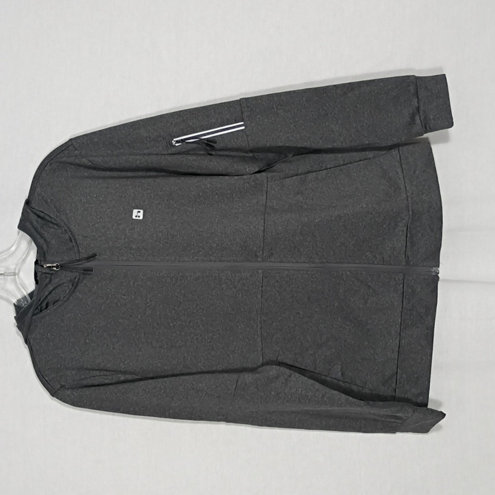NWT Hind Heather Gray Refine Zip-Up Hoodie Mens Size Small